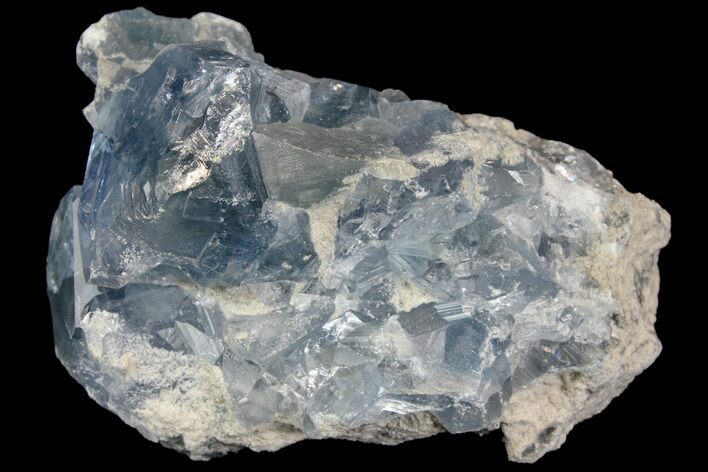 Sky Blue Celestine (Celestite) Crystal Cluster - Madagascar #139433
